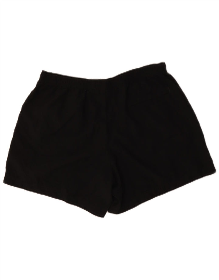 Shorts esportivos femininos Nike US 12/14 grande preto colorblock poliéster