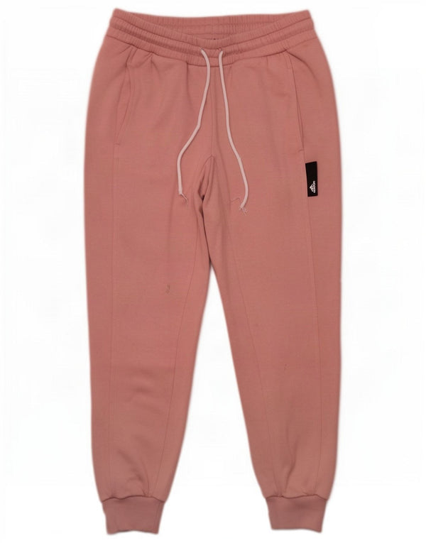 Adidas Womens Tracksuit Pants Joggers UK 8/10 Pequeno Algodão Rosa