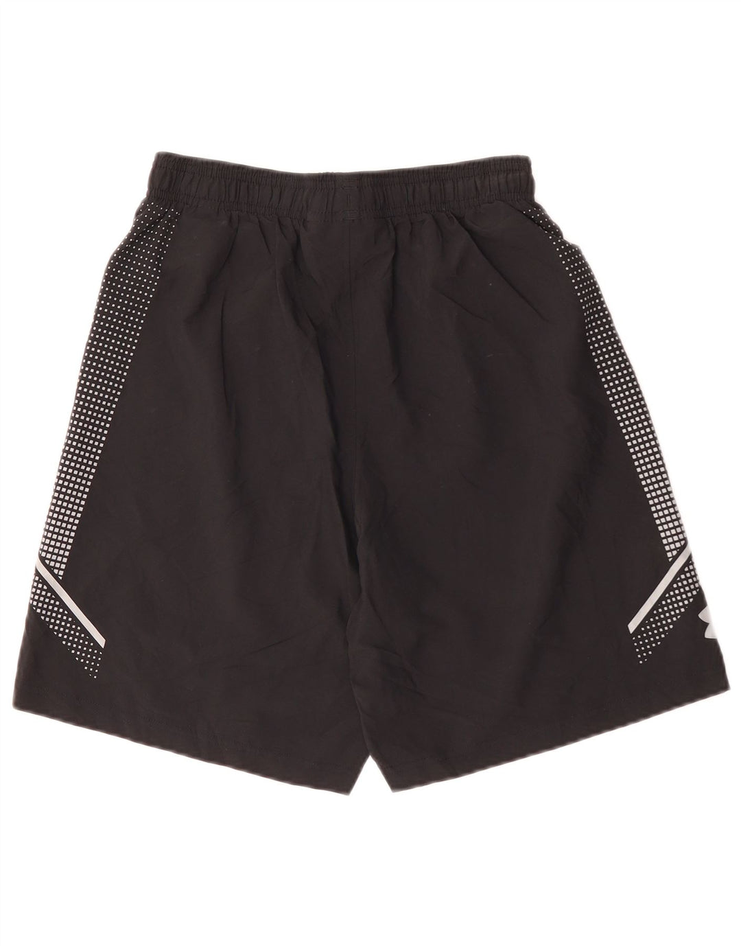 UNDER ARMOUR Mens Heat Gear Sport Shorts Pequeno Poliéster Manchado Preto