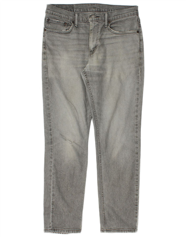 Levi's Masculino 511 Distressed Slim Jeans 32 L30 Cinza Algodão