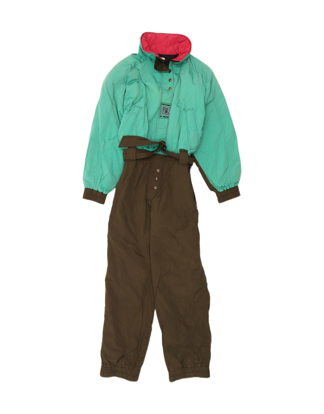 Macacão de esqui feminino Colmar IT 44 poliamida colorblock verde médio