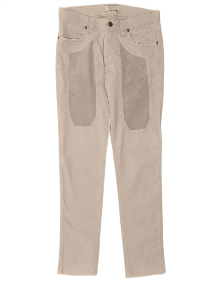 Jeans masculinos Jeckerson Slim W30 L30 algodão bege