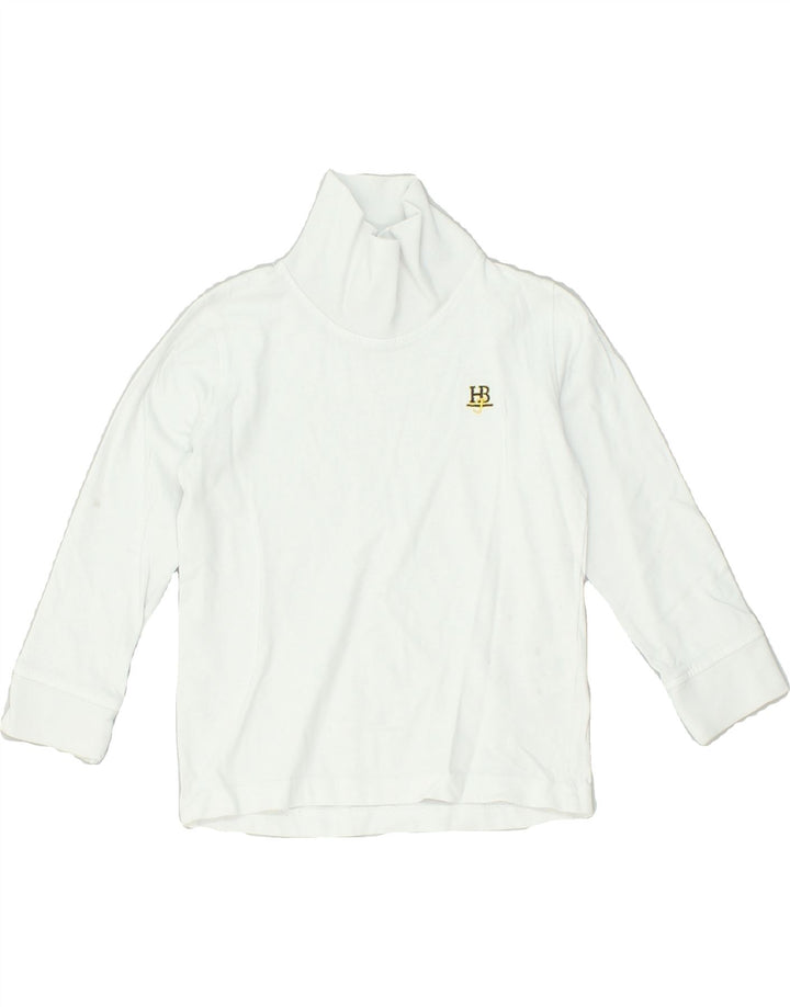HARMONT & BLAINE Boys Roll Neck Top Long Sleeve 3-4 Years White Cotton | Vintage Harmont & Blaine | Thrift | Second-Hand Harmont & Blaine | Used Clothing | Messina Hembry 