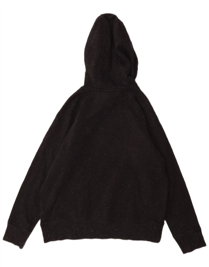 Under Armour feminino gráfico completo agasalho Reino Unido 10 pequeno algodão preto