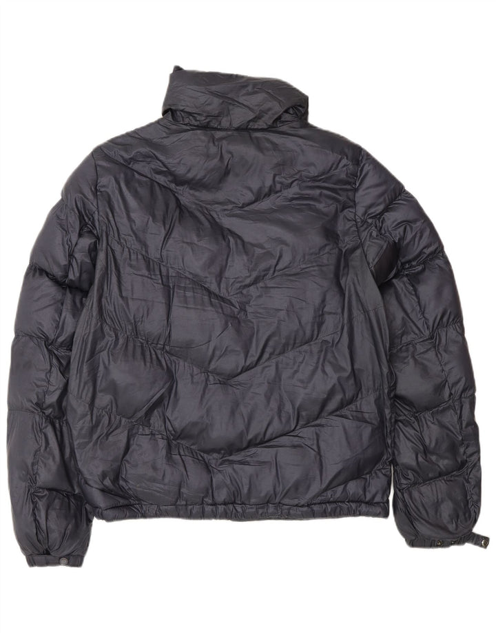 Jaqueta acolchoada masculina Massimo Dutti UK 36 poliéster azul marinho pequeno