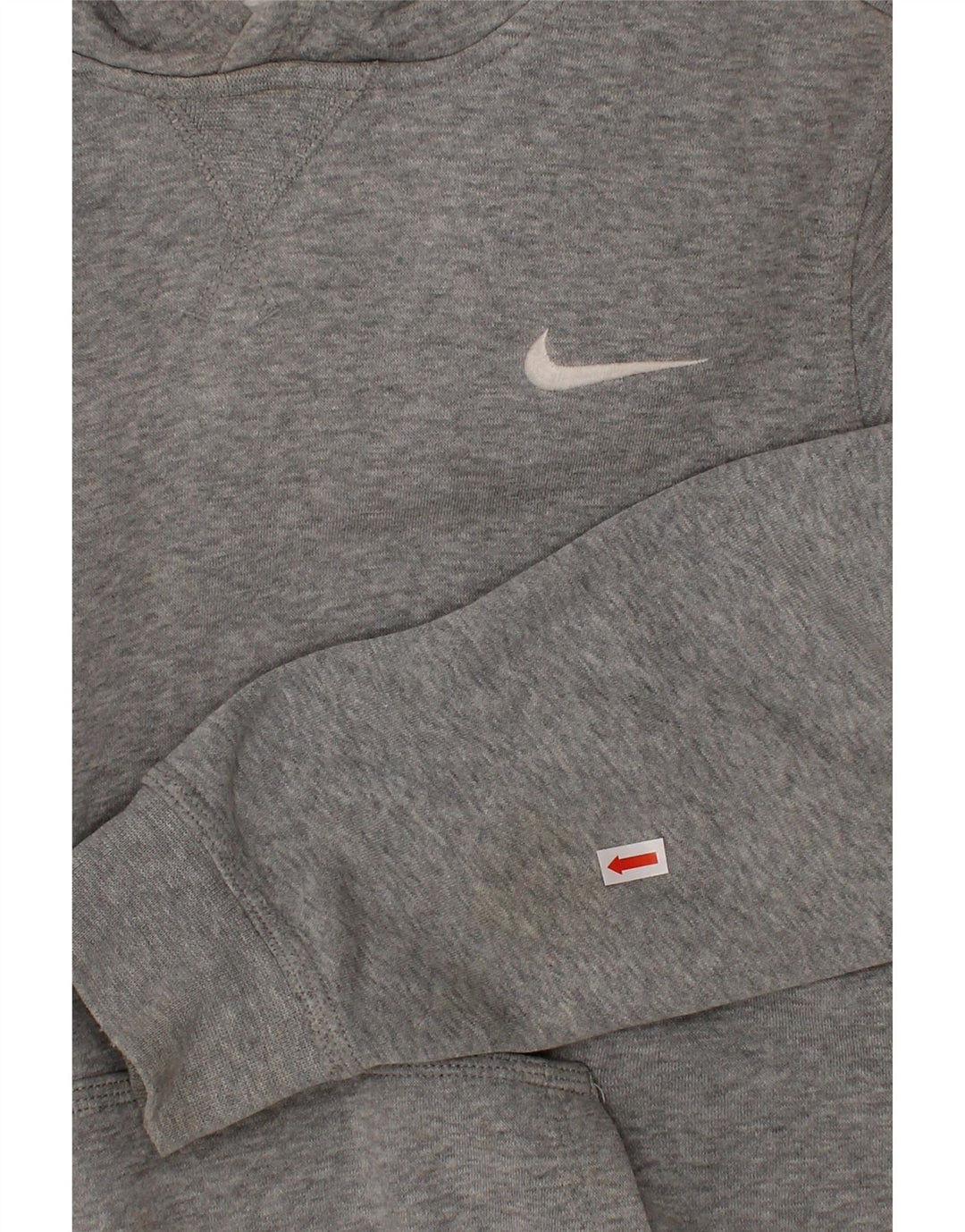NIKE Meninos moletom com capuz 12-13 anos grande cinza algodão