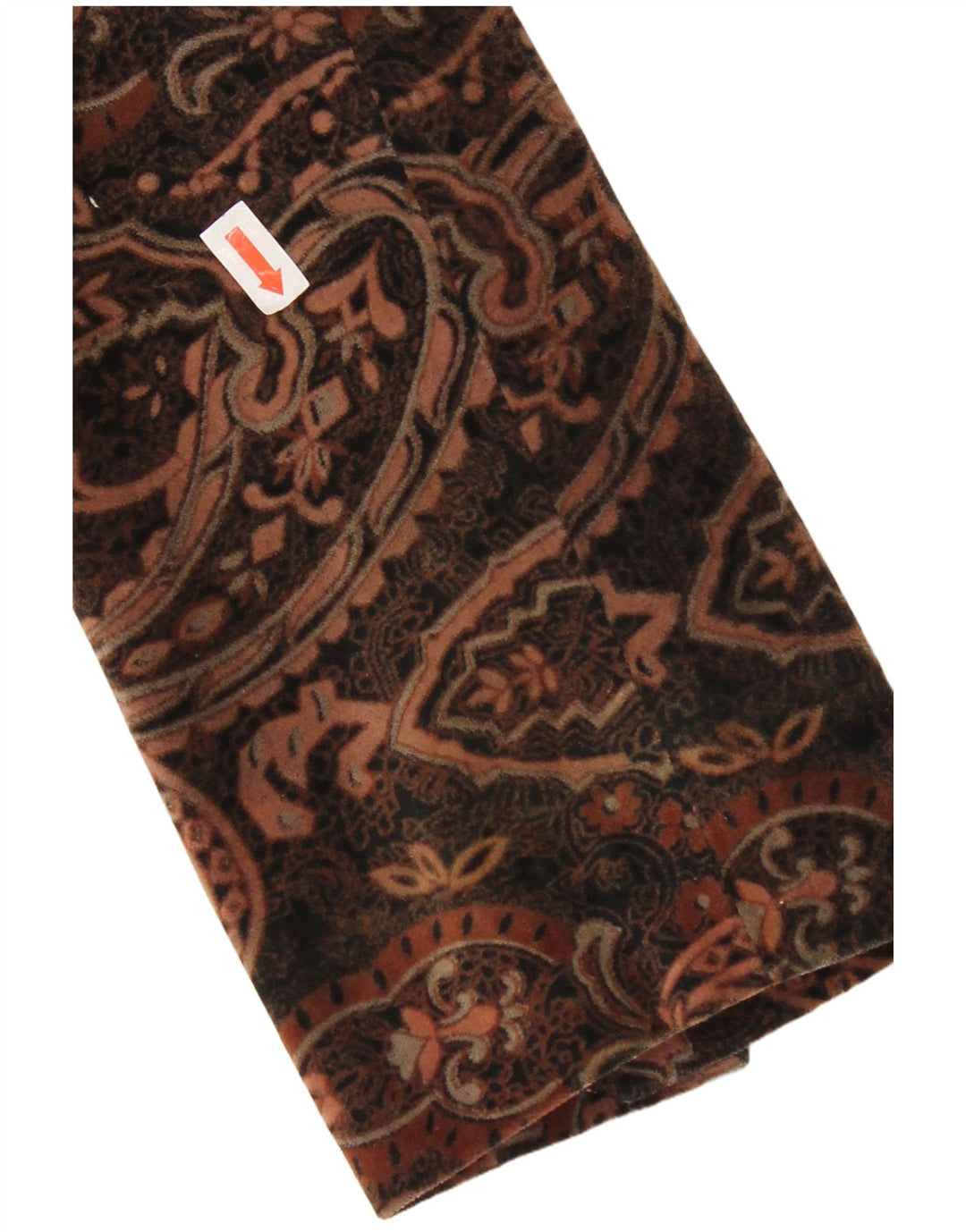 Laura Ashley jaqueta blazer feminina de veludo com 2 botões Reino Unido 8 pequena marrom paisley