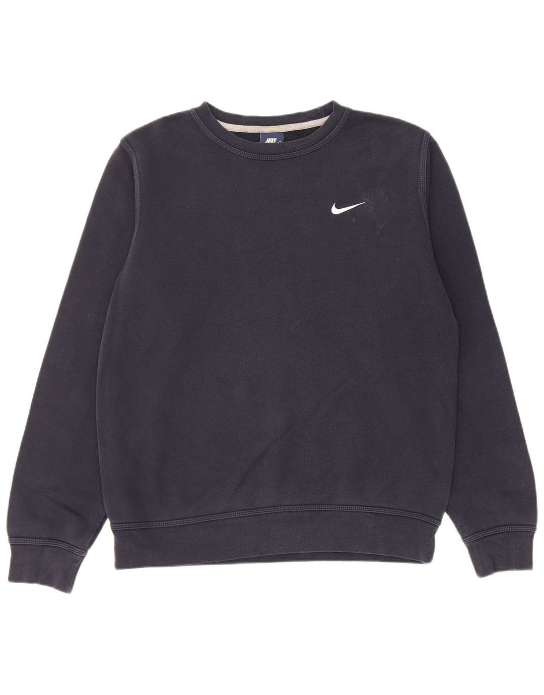 NIKE Mens Moletom Jumper Médio Azul Marinho Algodão