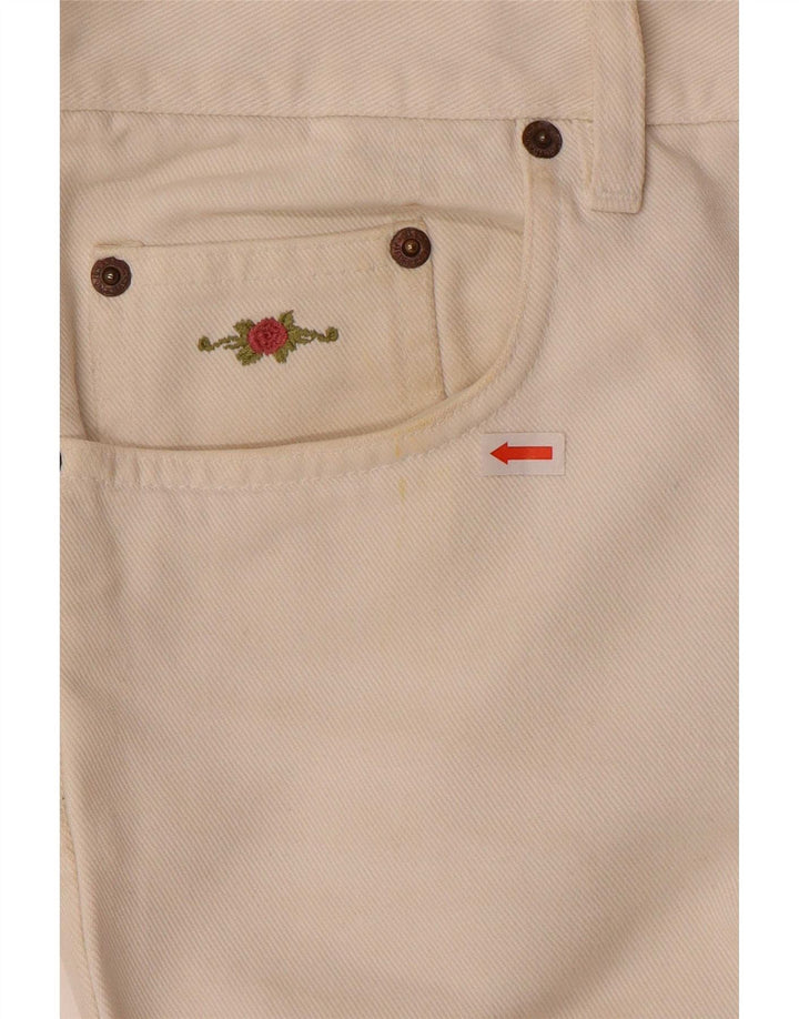 Charro Mens Straight Jeans W38 L30 Algodão Branco
