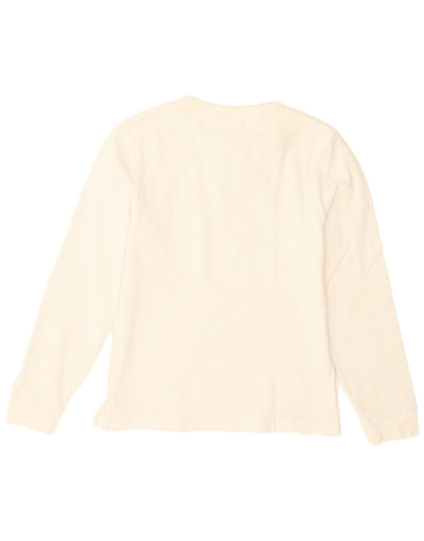 Tommy Hilfiger Mens Top Manga Longa XS Branco