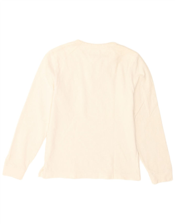 Tommy Hilfiger Mens Top Manga Longa XS Branco