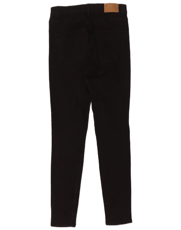 Zara Jeans Skinny Feminino UE 38 Pequeno W28 L29 Algodão Preto