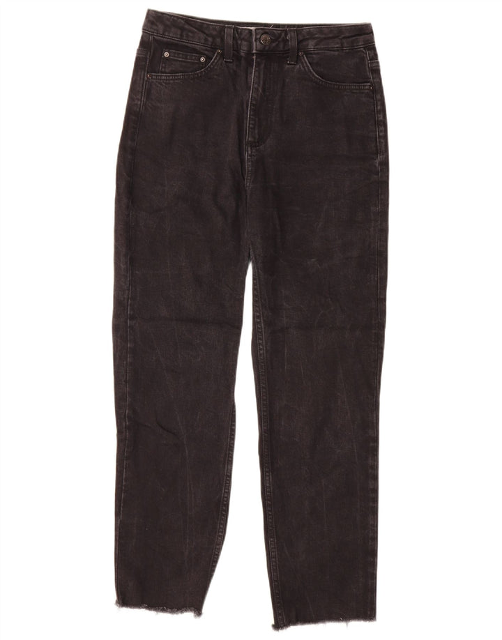 Jeans cônicos femininos Topshop W28 L26 preto