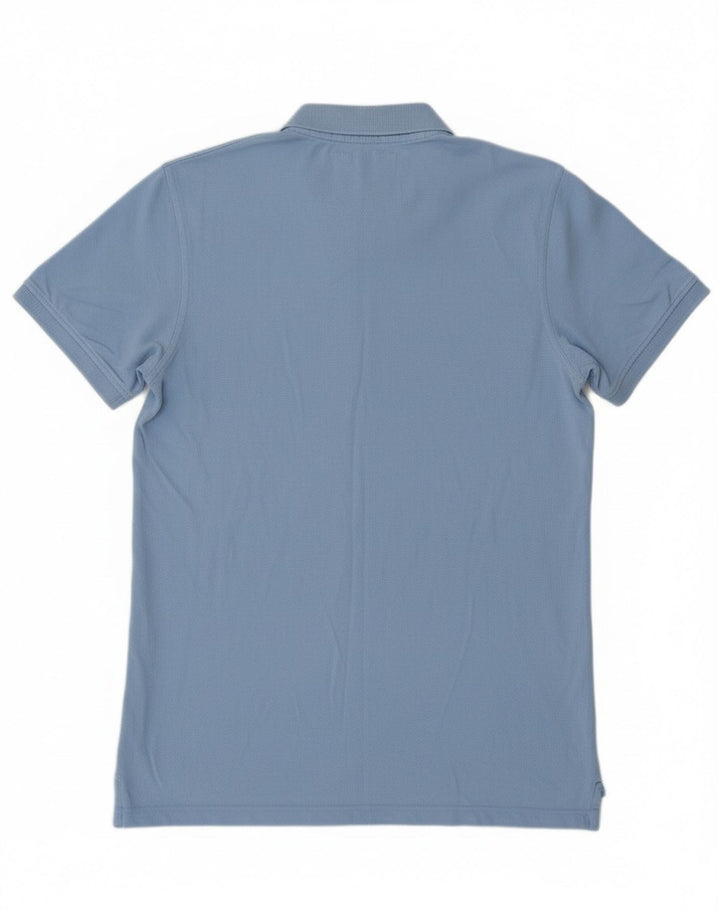 Camisa polo masculina Crew Clothing grande algodão azul