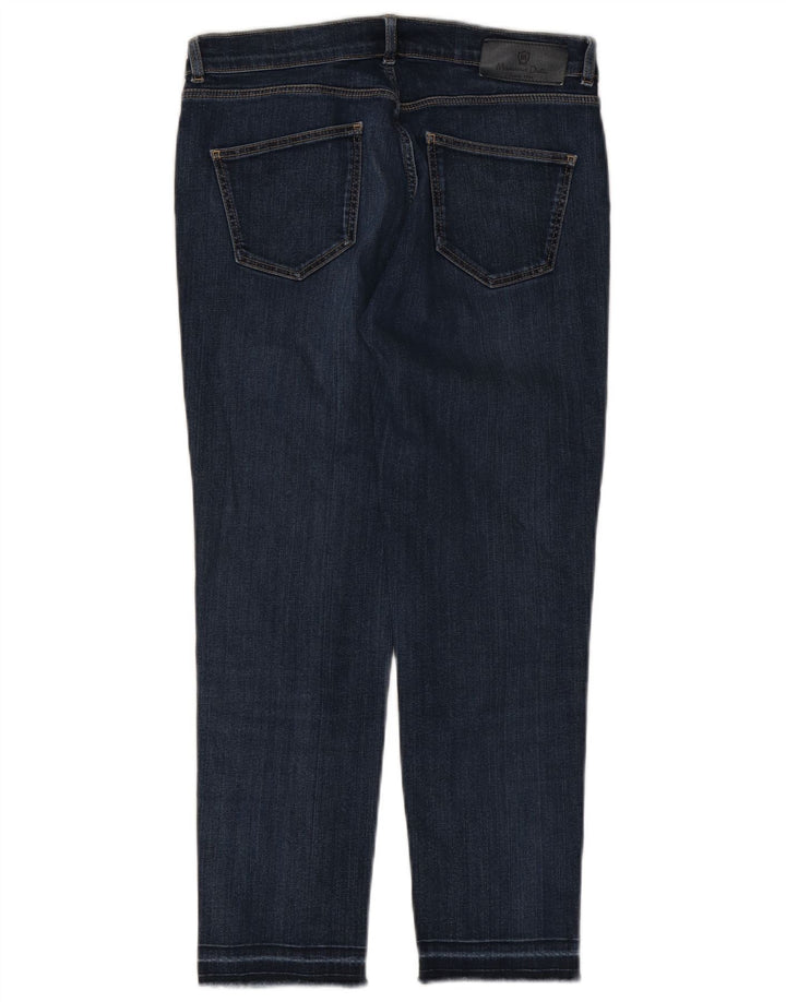 Jeans Slim Feminino Massimo Dutti EU 38 Pequeno W28 L25 Azul Algodão