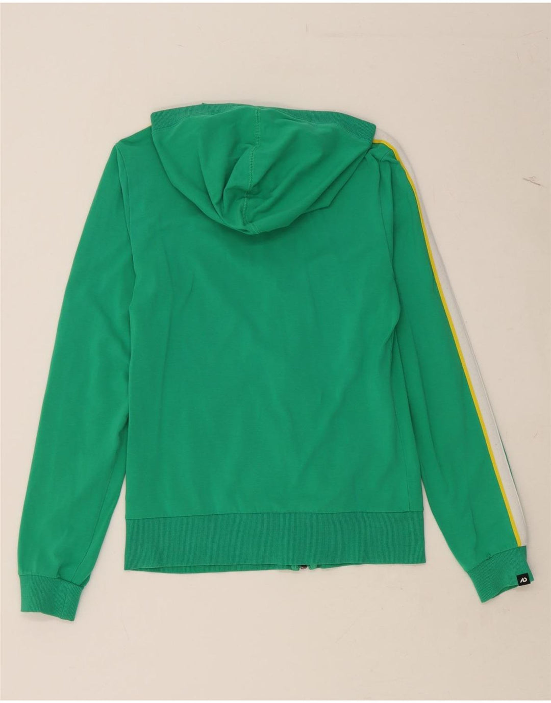 NIKE Womens Zip Hoodie Sweater UK 12/14 Medium Green Cotton Vintage Nike and Second-Hand Nike from Messina Hembry 