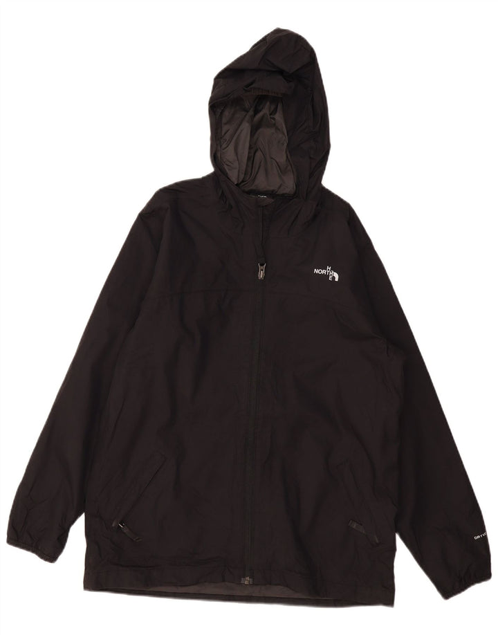 Jaqueta de chuva com capuz para meninos THE NORTH FACE 11-12 anos grande poliéster preto