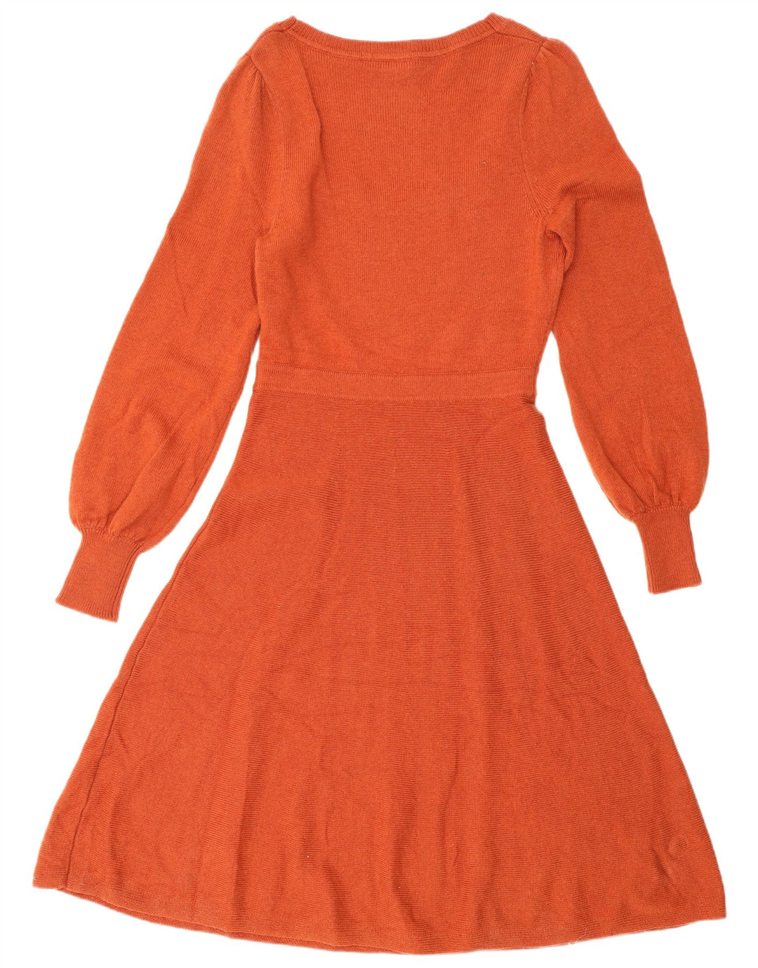 Vestido jumper feminino BODEN Reino Unido 10 pequeno laranja poliamida