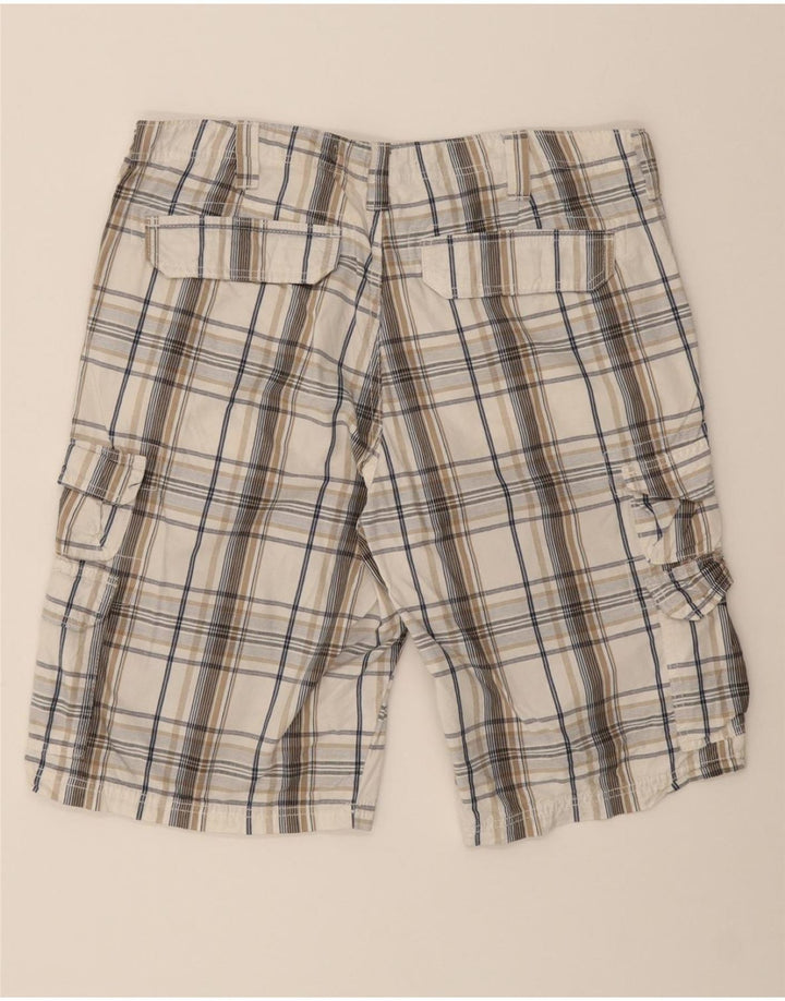 LEE Mens Cargo Shorts W36 Large Beige Check Cotton Vintage Lee and Second-Hand Lee from Messina Hembry 
