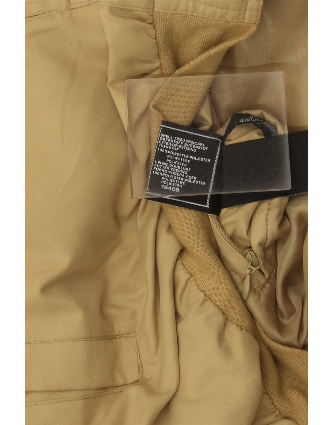 Jaqueta bomber masculina C&A IT 58 4XL poliéster bege
