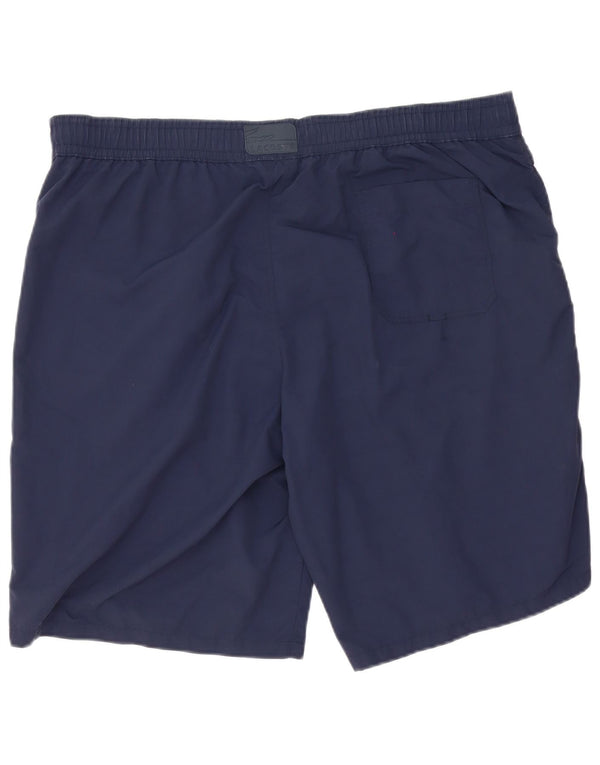 Lacoste Mens Swimming Shorts Size 7 2XL Navy Blue Polyester