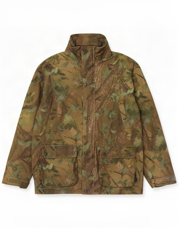 Jack Pyke Mens Hooded Rain Jacket UK 38 Medium Green Camouflage
