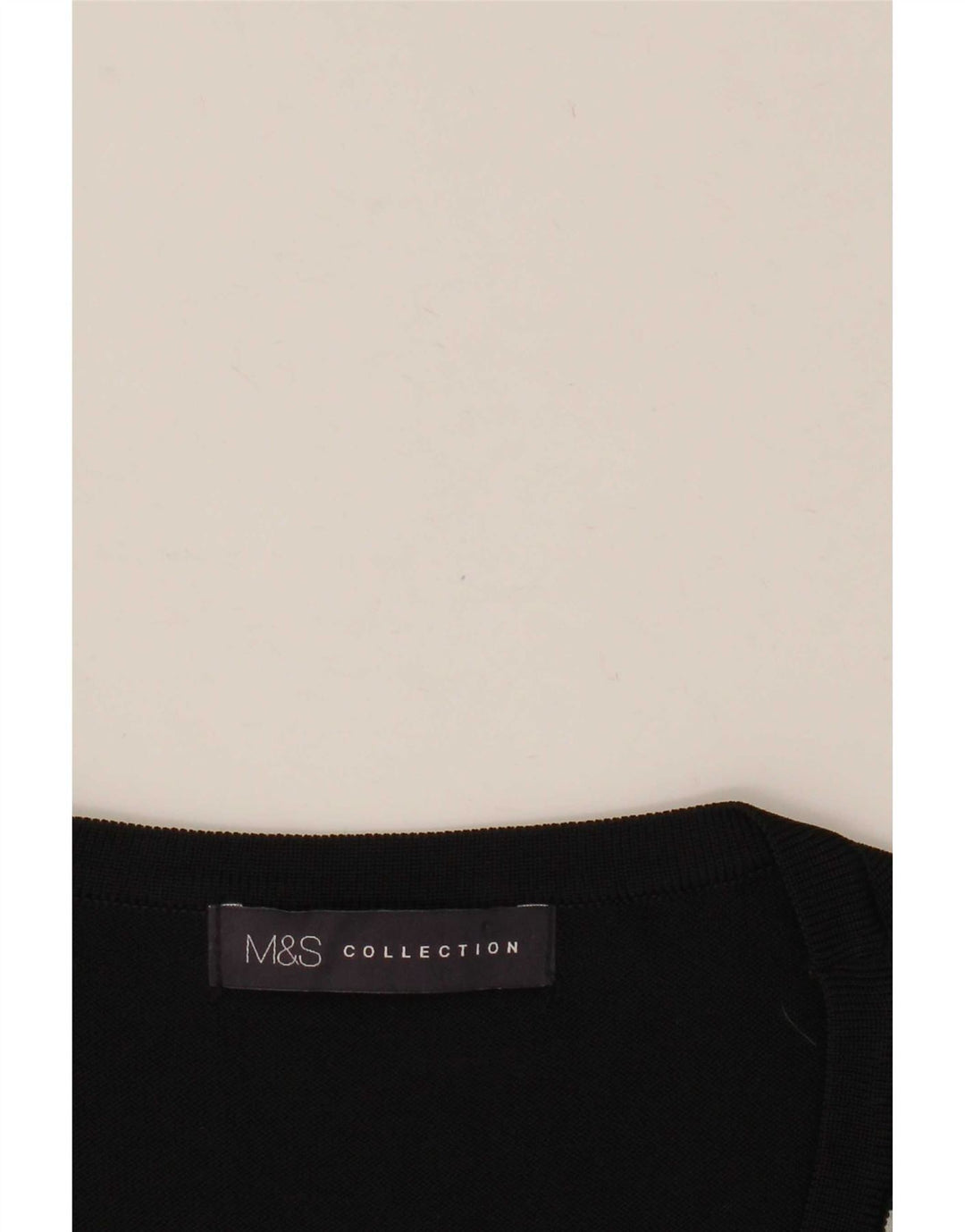 Blusa feminina Marks & Spencer UK 12 médio preto floral