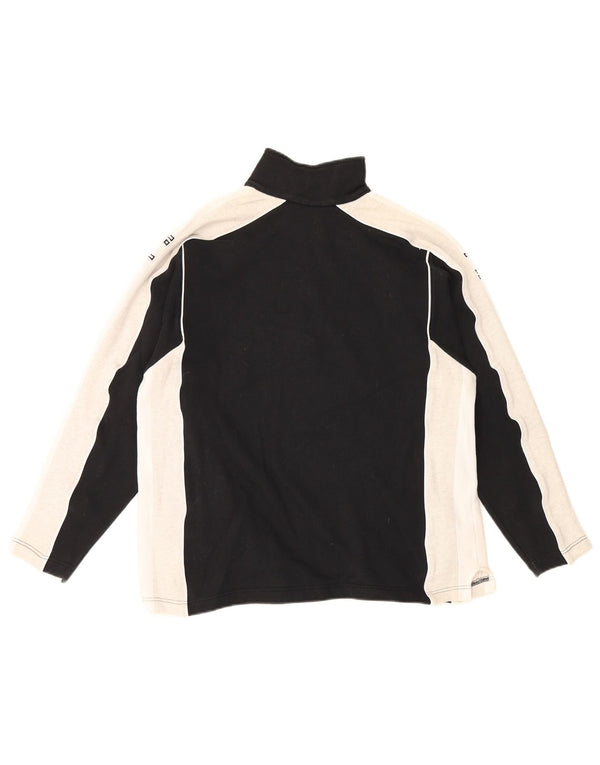 Adidas Mens Graphic Sweatshirt Jumper UK 36/38 Pequeno Preto Colorblock