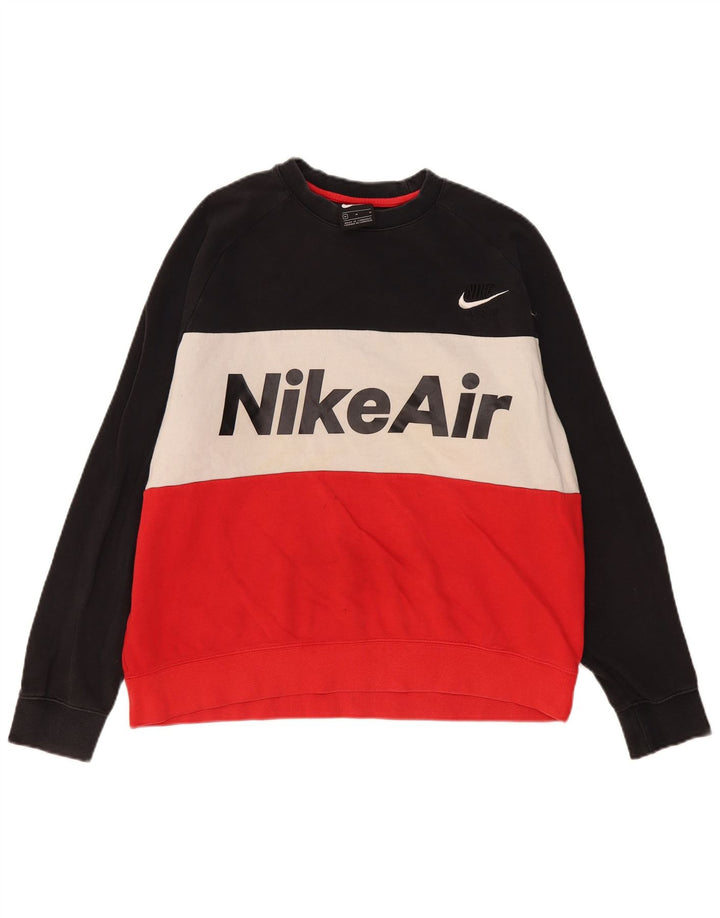 Moletom Nike Masculino Graphic Jumper Médio Multicolorido Colorblock Algodão