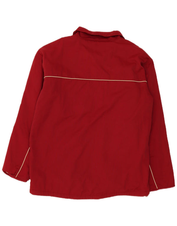 Jaqueta corta-vento masculina Fila UK 42 XL Borgonha Colourblock poliamida