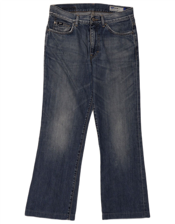 Gas Mens Bootcut Jeans W33 L29 Azul Algodão