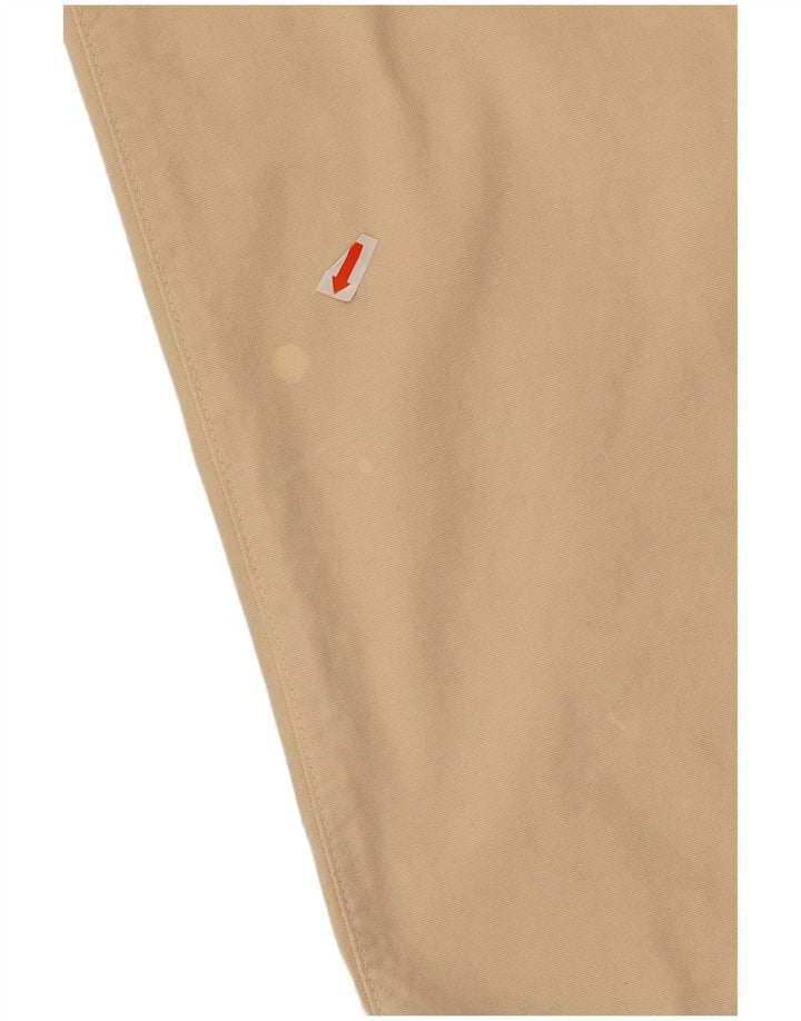 MARLBORO CLASSICS Calça masculina reta casual W38 L29 algodão bege