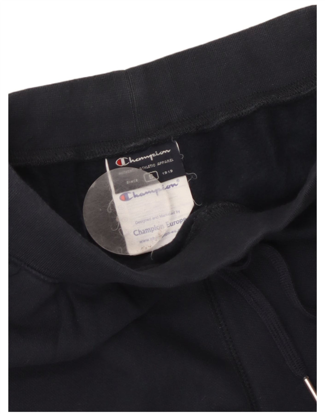 Calça de treino feminina Champion UK 10 pequena algodão azul marinho