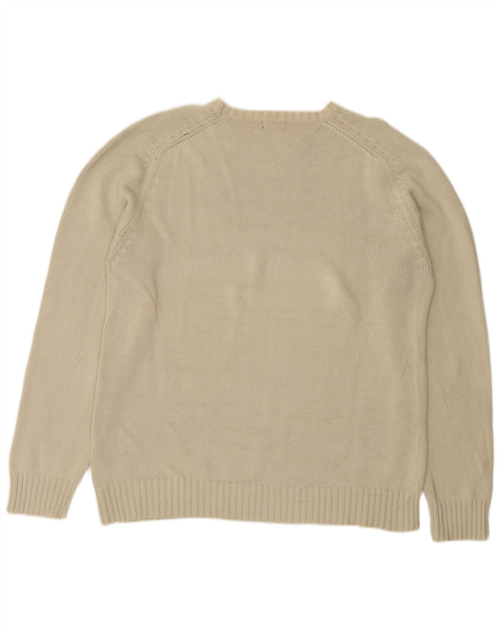 Suéter masculino KAPPA com gola redonda XL em algodão branco