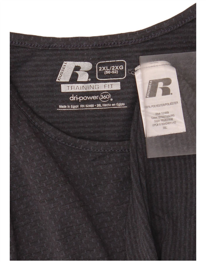 Colete masculino Russell Athletic Top 2XL poliéster cinza