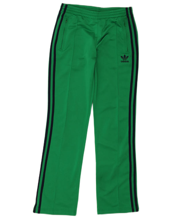 Calça de treino feminina Adidas EU 36 pequeno poliéster verde
