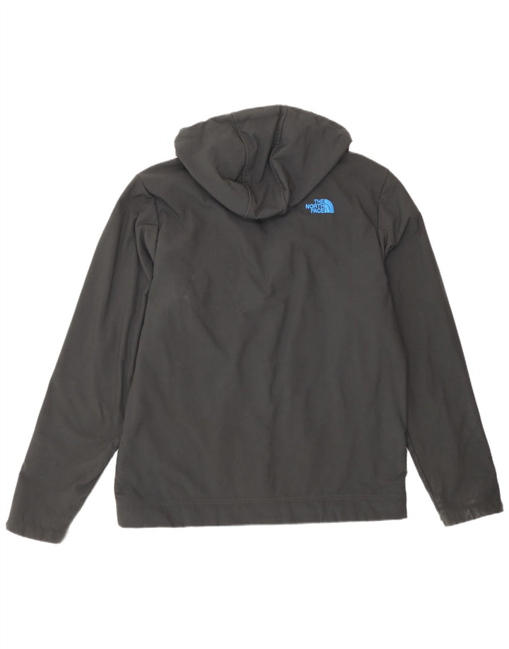 Jaqueta corta-vento masculina com capuz The North Face UK 40 poliéster cinza grande