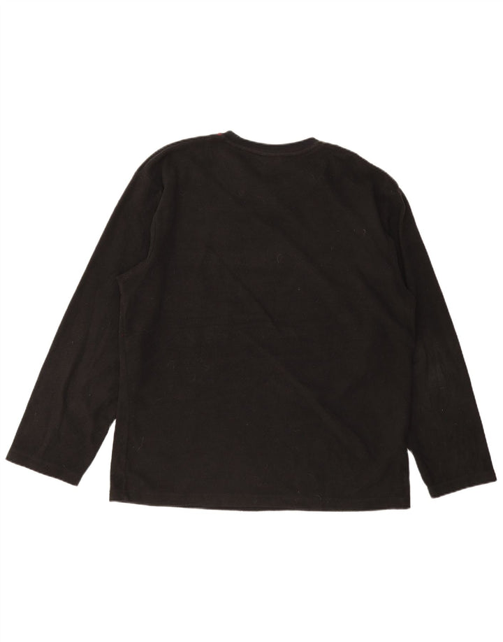 IZOD Mens Fleece Jumper Grande Poliéster Preto