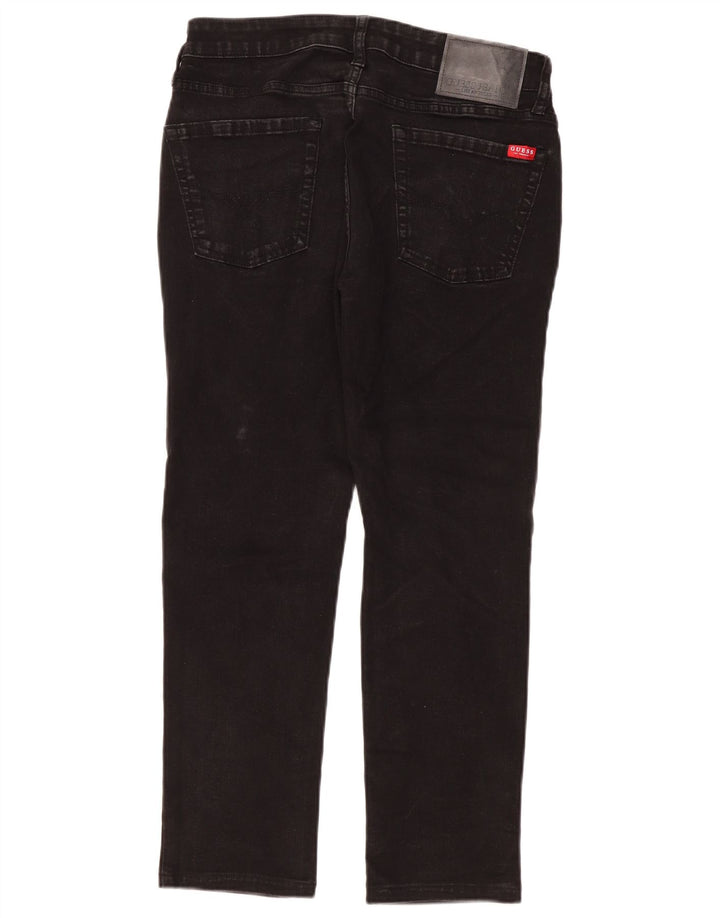 Calça jeans feminina Guess Slim Tapered W32 L27 preta