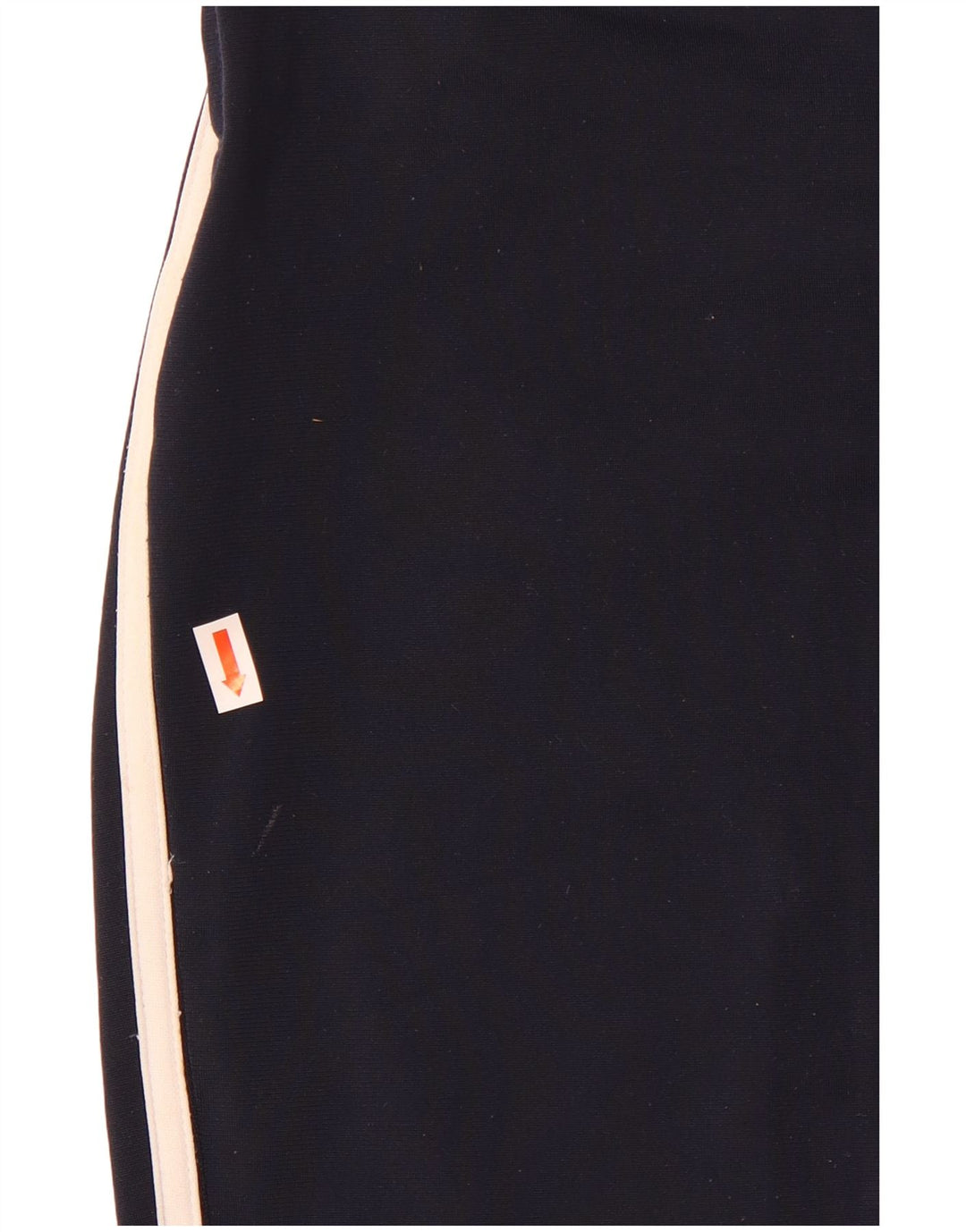 Calça de treino feminina Adidas UK 8/10 pequena azul marinho poliéster