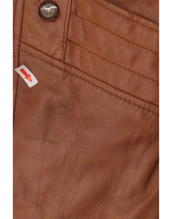 Jaqueta feminina vintage de shearling grande Reino Unido 16 grande marrom