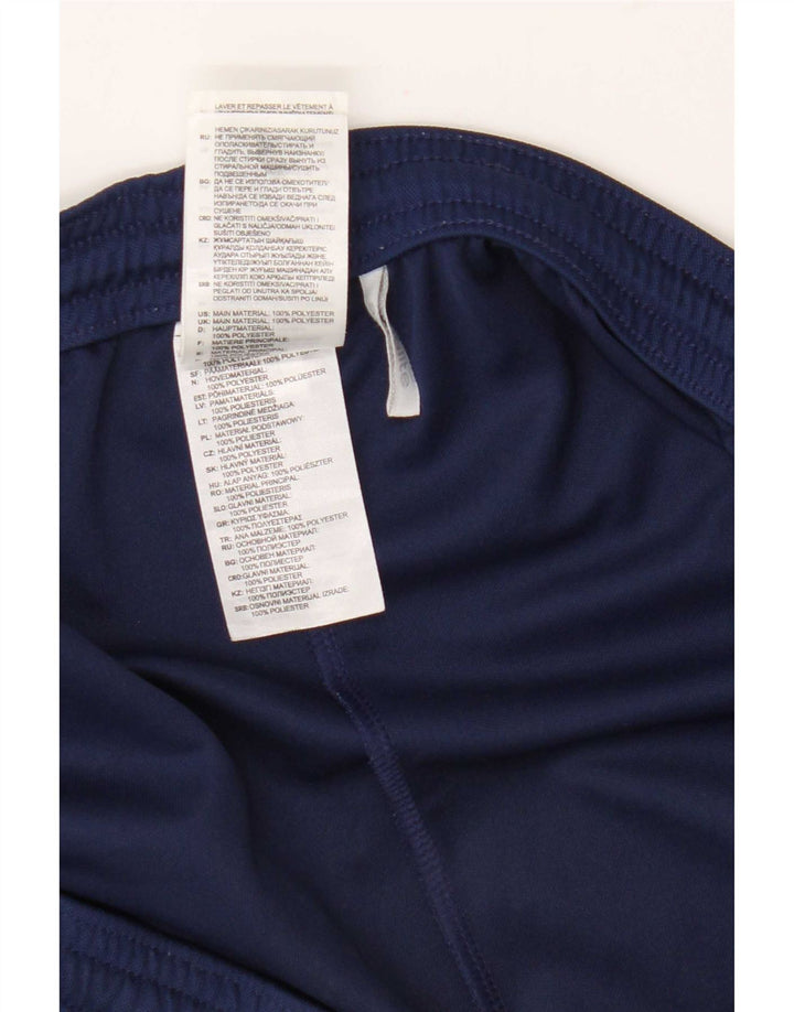 Shorts esportivos masculinos Adidas Climalite grandes poliéster azul marinho