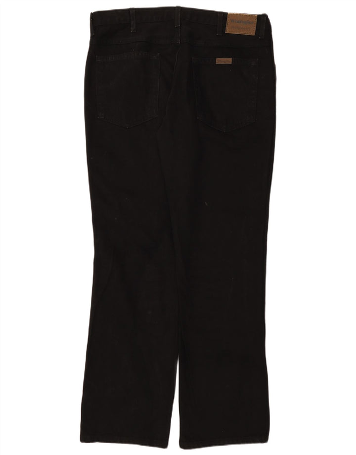 Wrangler Masculino Regular Straight Jeans W38 L32 Algodão Preto