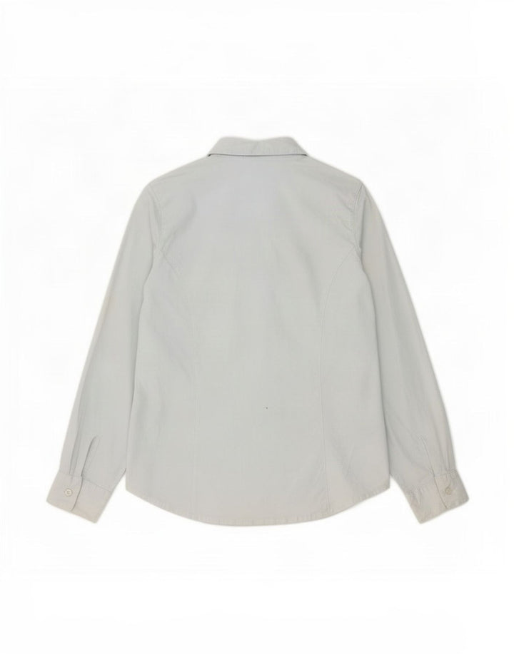 Camisa feminina Replay UK 12 algodão azul médio