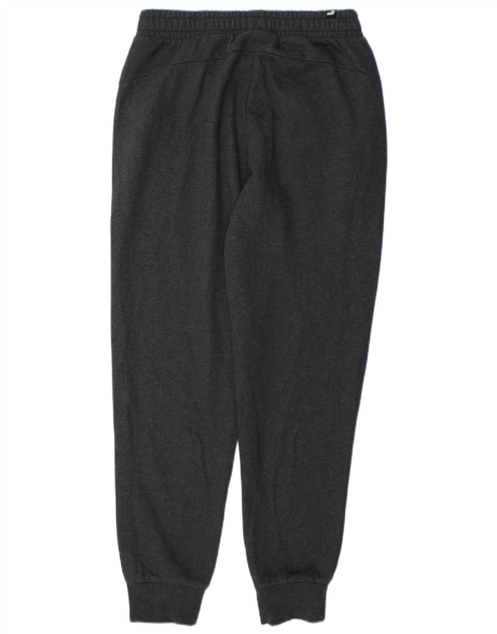 Calça de treino masculina Puma Joggers cinza médio algodão