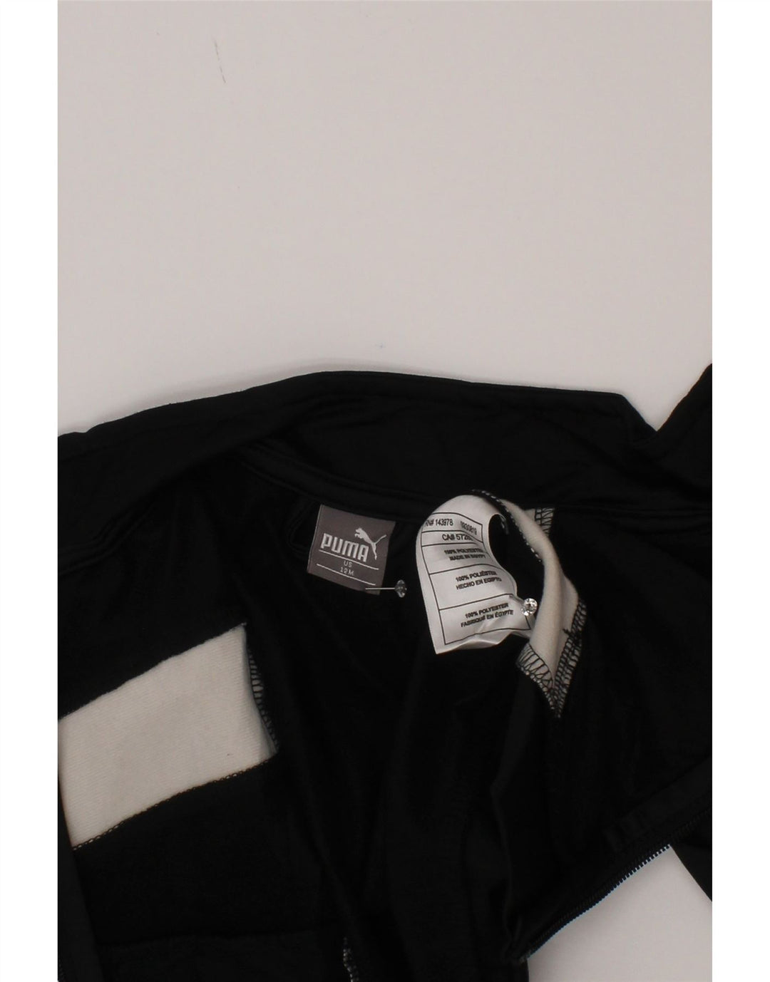 Jaqueta Puma Baby Boys Treino Top 9-12 Meses Preto Colorblock Poliéster