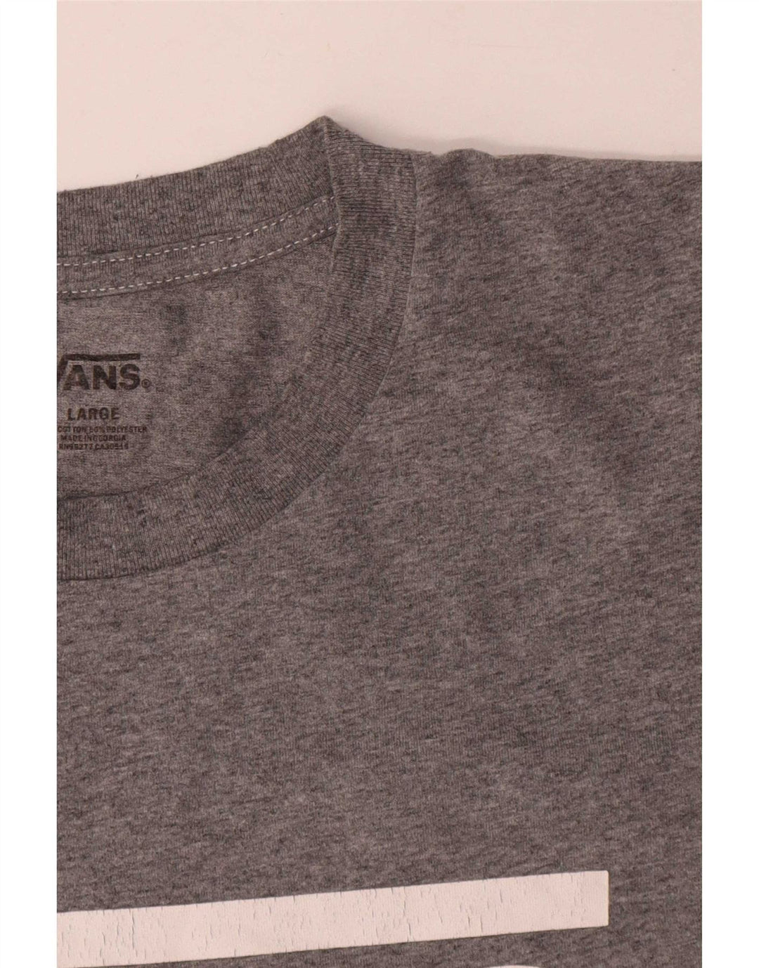 Camiseta Vans masculina gráfica grande algodão cinza