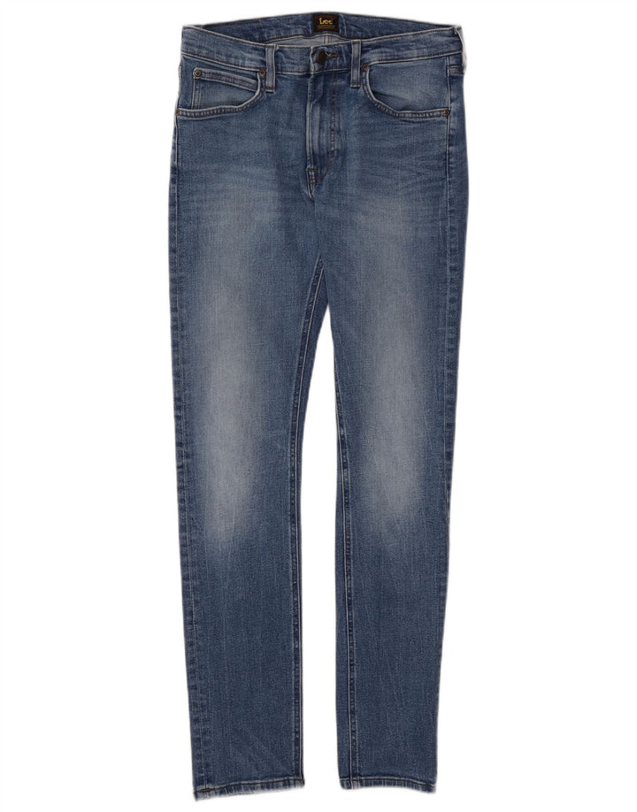 Lee Womens Luke Slim Jeans W31 L32 Azul Algodão