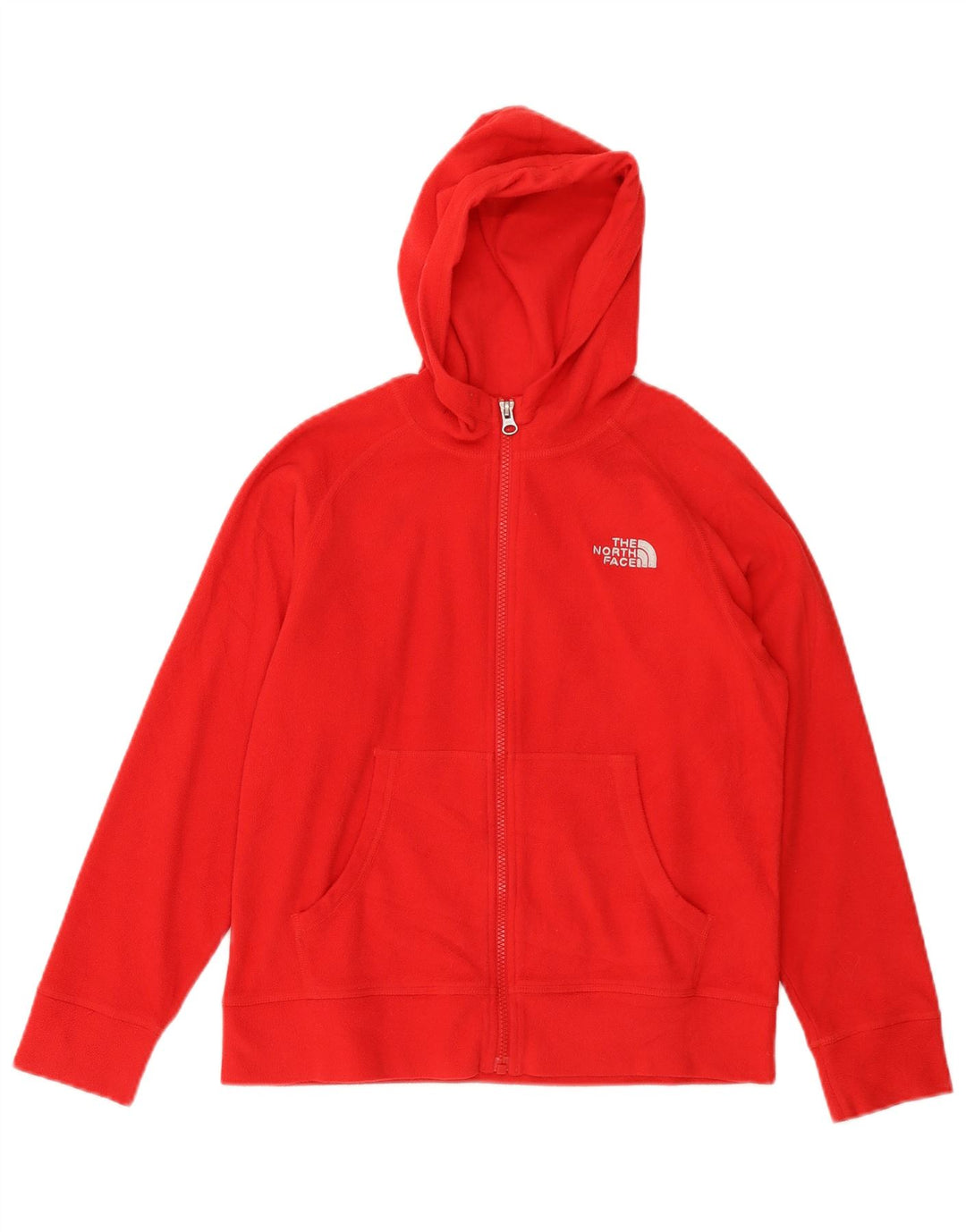 Jaqueta de lã com capuz para meninos THE NORTH FACE 9-10 anos poliéster vermelho médio
