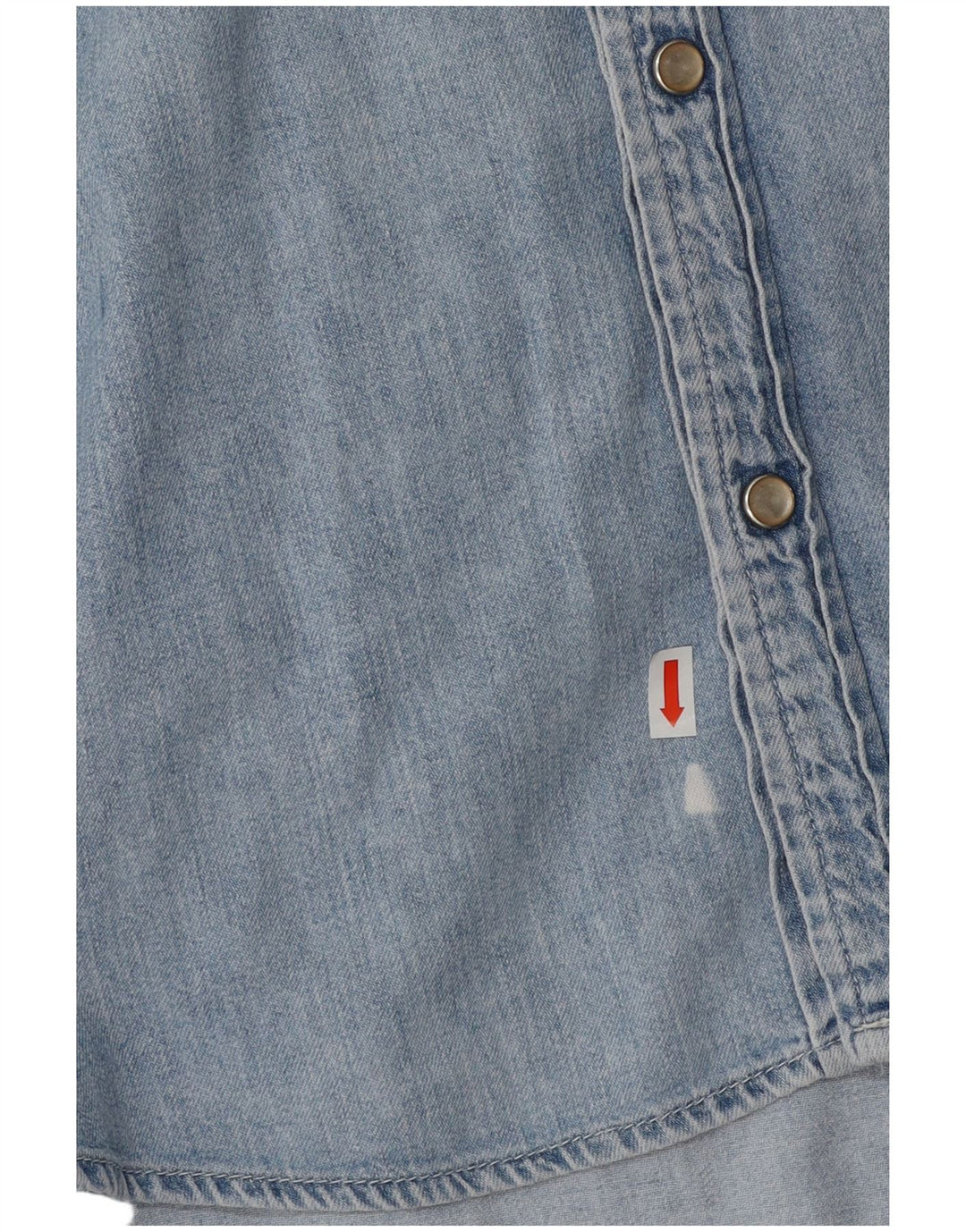 Camisa jeans masculina RIFLE grande algodão azul